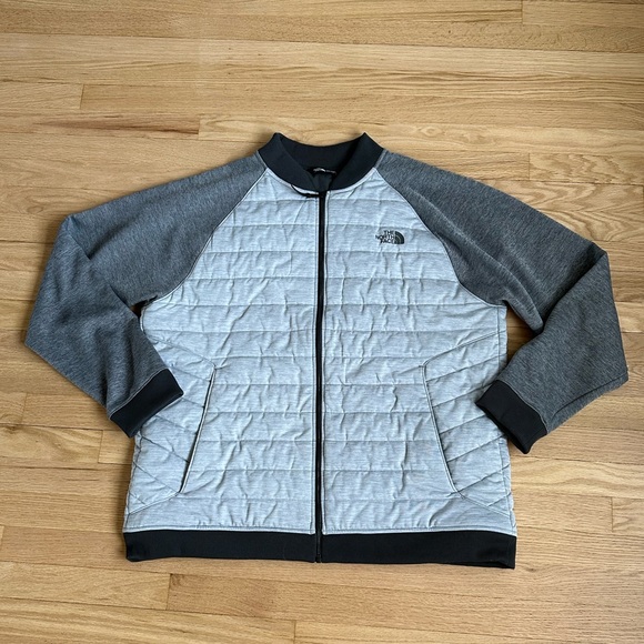 The North Face NORRIS insulated quilted bomber jacket size XXL mens full zip - Picture 2 of 8